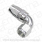 Aeroflow 100 & 450 series braided hose 90 Deg End -16AN Silver Full Flow Taper Style Aeroflow Performance Products AF153-16S
