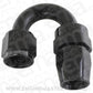 Aeroflow 200 & 250 series braided hose Alloy 180 Deg End -8AN Black Full Swivel Suit Teflon Aeroflow Performance Products AF206-08DBLK