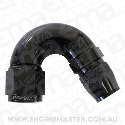 Aeroflow AF555-16-12BLK Stepped 150 Deg Hoseend 16 Hosto -12AN Expander Hose End Bla