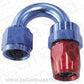 Aeroflow AF206-06D Alloy 180 Deg Hose End -6AN Blue Full Swivel Suit Teflon