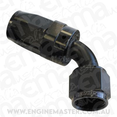 Aeroflow AF118-08BLK -8AN Taper Series 60 Degree Hose End Black