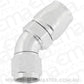Aeroflow AF552-12-10S Stepped 45 Deg Hoseend -12 Hosto -10AN Expander Hose End Sil