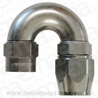 Aeroflow AF7856-08 -8AN 180 Degree Kryptalon Full Flow Big Bore 1 Piece