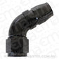 Aeroflow AF558-06-08BLK Alloy 60 Deg Hose End -6 Hose to -8 Reducer Hose End Black