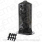 Aeroflow AF49-1016BLK Surge Tank 2.5L Anodised Black3x3/8 1x1/2 Or 3x -6AN 1x -8An