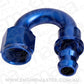 Aeroflow 400 series hose 180 Deg Push Lock End -10AN Blue No Clamp Required Aeroflow Performance Products AF406-10