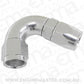 Aeroflow 200 & 250 series braided hose 120 Deg -3AN Full Flow Teflon End Silver 1 Piece Fullfl Aeroflow Performance Products AF574-03DS