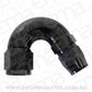 Aeroflow AF555-12-16BLK Stepped 150 Deg Hoseend 12 Hosto -16AN Reducer Hose End Blac