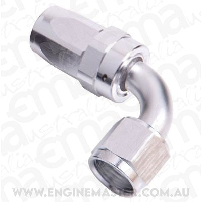 Aeroflow Performance Products AF103-12S 12AN Taper Series 90 Degree Hose End Silver
