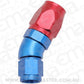 Aeroflow AF557-08-06 Alloy 30 Deg Hose End -8 Hose to -6AN Expander Hose End Blue