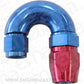 Aeroflow AF556-08-06 Stepped 180 Deg Hoseend -8 Hosto -6AN Reducer Hose End Blue