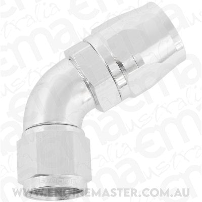Aeroflow AF558-12-10S Alloy 60 Deg Hose End -12 Hoseto -10 Expander Hose End Silve