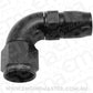 Aeroflow AF553-06-08BLK Stepped 90 Deg Hoseend -6 Hoseto -8AN Reducer Hose End Black