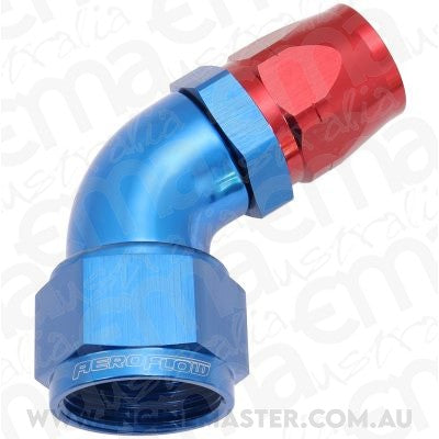 Aeroflow AF558-12-16 Alloy 60 Deg Hose End -12 Hoseto -16 Reducer Hose End Blue