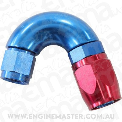 Aeroflow AF555-08-06 Stepped 150 Deg Hoseend -8 Hosto -6AN Expander Hose End Blue