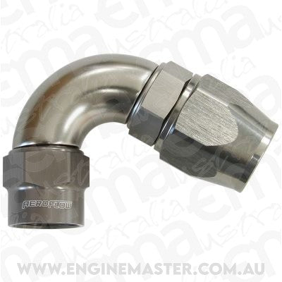 Aeroflow AF7854-08 -8AN 120 Degree Kryptalon Full Flow Big Bore 1 Piece