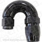 Aeroflow AF556-08-06BLK Stepped 180 Deg Hoseend -8 Hosto -6AN Reducer Hose End Black