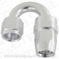 Aeroflow Performance Products AF206-06DS Alloy 180 Deg Hose End -6AN Silver Full Swivel Suit Teflon