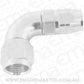 Aeroflow AF553-06-08S Stepped 90 Deg Hoseend -6 Hoseto -8AN Reducer Hose End Silve