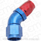 Aeroflow AF552-08-10 Stepped 45 Deg Hoseend -8 Hoseto -10AN Reducer Hose End Blue