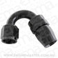 Aeroflow 200 & 250 series braided hose Alloy 150 Deg End -6AN Black Full Swivel Suit Teflon Aeroflow Performance Products AF205-06DBLK
