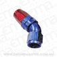 Aeroflow Performance Products AF152-12 45 Deg Hose End -12AN Blue Full Flow Taper Style