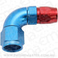 Aeroflow AF553-06-08 Stepped 90 Deg Hoseend -6 Hoseto -8AN Reducer Hose End Blue