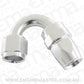 Aeroflow 200 & 250 series braided hose Alloy 150 Deg End -8AN Silver Full Swivel Suit Teflon Aeroflow Performance Products AF205-08DS