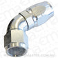 Aeroflow 100 & 450 series braided hose Alloy 60 Deg End -8AN Silver Cutter Style Ful Swivel Aeroflow Performance Products AF558-08S