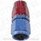 Aeroflow Performance Products AF201-12D Alloy Straight Hose End -12AN Blue Swivel Nut Suit PTFE