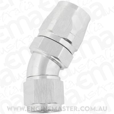 Aeroflow AF557-12-10S Alloy 30 Deg Hose End -12 Hoseto -10AN Expander Hose End Sil