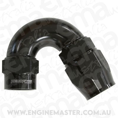 Aeroflow AF7055-06 -6AN 150 Degree Kryptalon Full Flow Big Bore 1 Piece