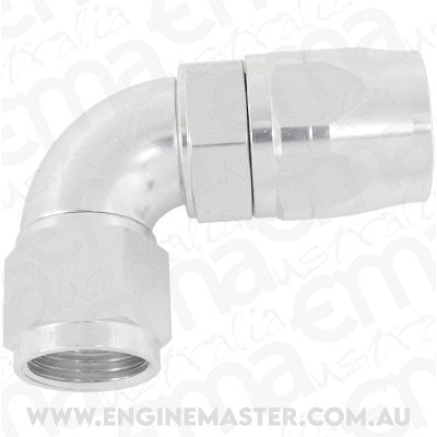 Aeroflow AF553-12-10S Stepped 90 Deg Hoseend -12 Hosto -10AN Expander Hose End Sil