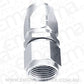 Aeroflow AF501-12S Alloy Straight Hose End -12AN Silver Cutter Style Swivel Nut