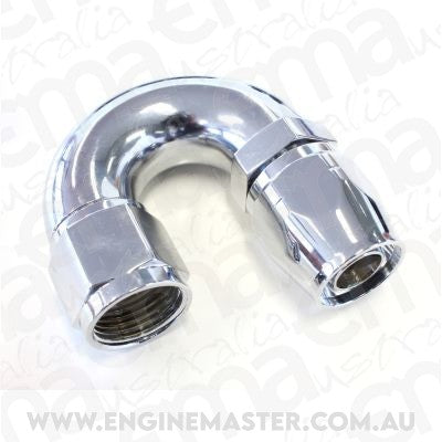 Aeroflow AF886-10 Elite 180 Deg -10AN Hose End Elite Show Quality Full Flow