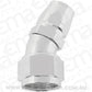 Aeroflow AF557-12-16S Alloy 30 Deg Hose End -12 Hoseto -16AN Reducer Hose End Silv