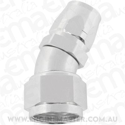 Aeroflow AF557-12-16S Alloy 30 Deg Hose End -12 Hoseto -16AN Reducer Hose End Silv