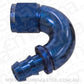 Aeroflow AF515-04 -4AN 150 Deg Full Flow Push Loblue Full Flow Push Lock