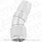 Aeroflow AF557-06-08S Alloy 30 Deg Hose End -6 Hose to -8AN Reducer Hose End Silve