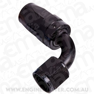 Aeroflow AF103-06BLK -6AN Taper Series 90 Degree Hose End Black