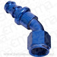 Aeroflow AF402-08 45 Deg Push Lock End -8AN Blue No Clamp Required
