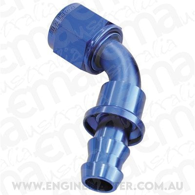 Aeroflow 400 series hose 60 Deg Push Lock End -12AN Blue No Clamp Required <15Psi Aeroflow Performance Products AF418-12
