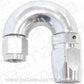Aeroflow AF556-08-06S Stepped 180 Deg Hoseend -8 Hosto -6AN Reducer Hose End Silve