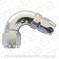 Aeroflow AF554-16-12S Stepped 120 Deg Hoseend 12 Hosto -12AN Expander Hos End Silv