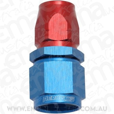 Aeroflow AF501-06-08 Stepped Straight End -6 Hose to -8AN Reducer Hose End Blue