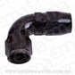 Aeroflow 100 & 450 series braided hose Alloy 90 Deg End -16AN Black Cutter Style Full Flow Aeroflow Performance Products AF553-16BLK