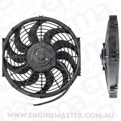 Aeroflow AF49-1001 12" Curved Blade Electric Fan Reversible 1400Cfm