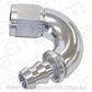 Aeroflow 400 series hose 6AN 150 Deg Full Flow Push Losilver Full Flow Push Lock Aeroflow Performance Products AF515-06S