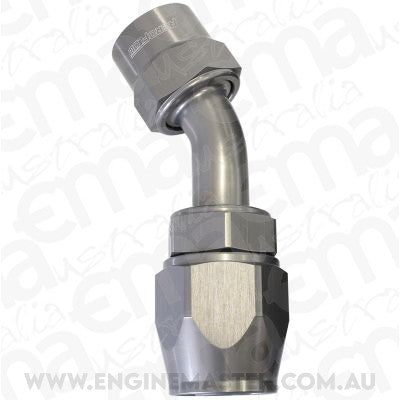 Aeroflow AF7822-10 -10AN 45 Degree Kryptalon Lightweight Big Bore Titanium