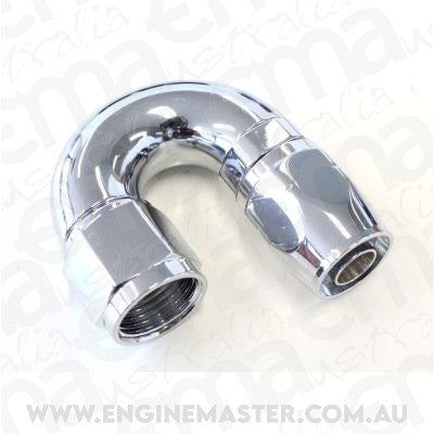 Aeroflow AF886-04 Elite 180 Deg -4AN Hose End Elite Show Quality Full Flow